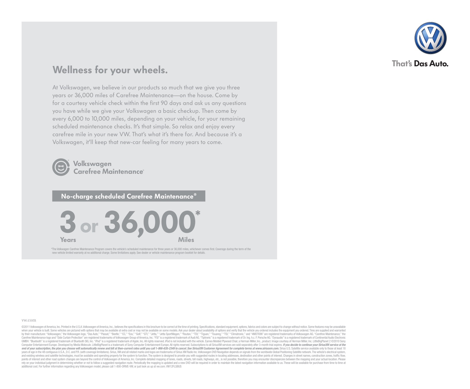 2012 VW Full-Line Brochure Page 3